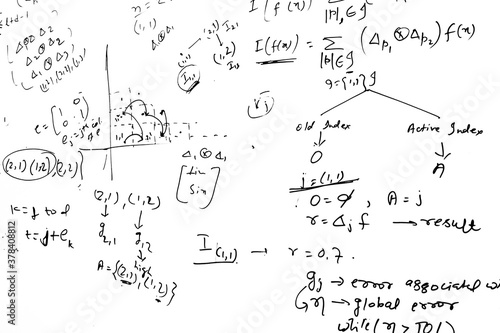 Photography Mathematical of physics equation against white background