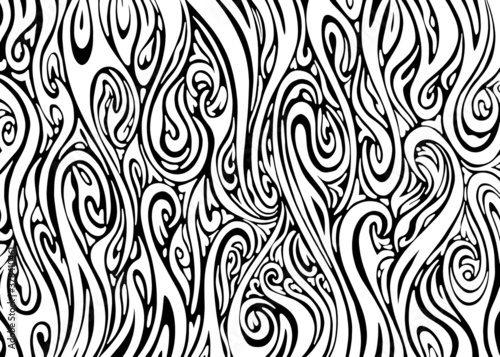 Psychedelic Abstract background. Black and white. Vector illustration for t shirt design, print, poster, background, web, graphic designs.