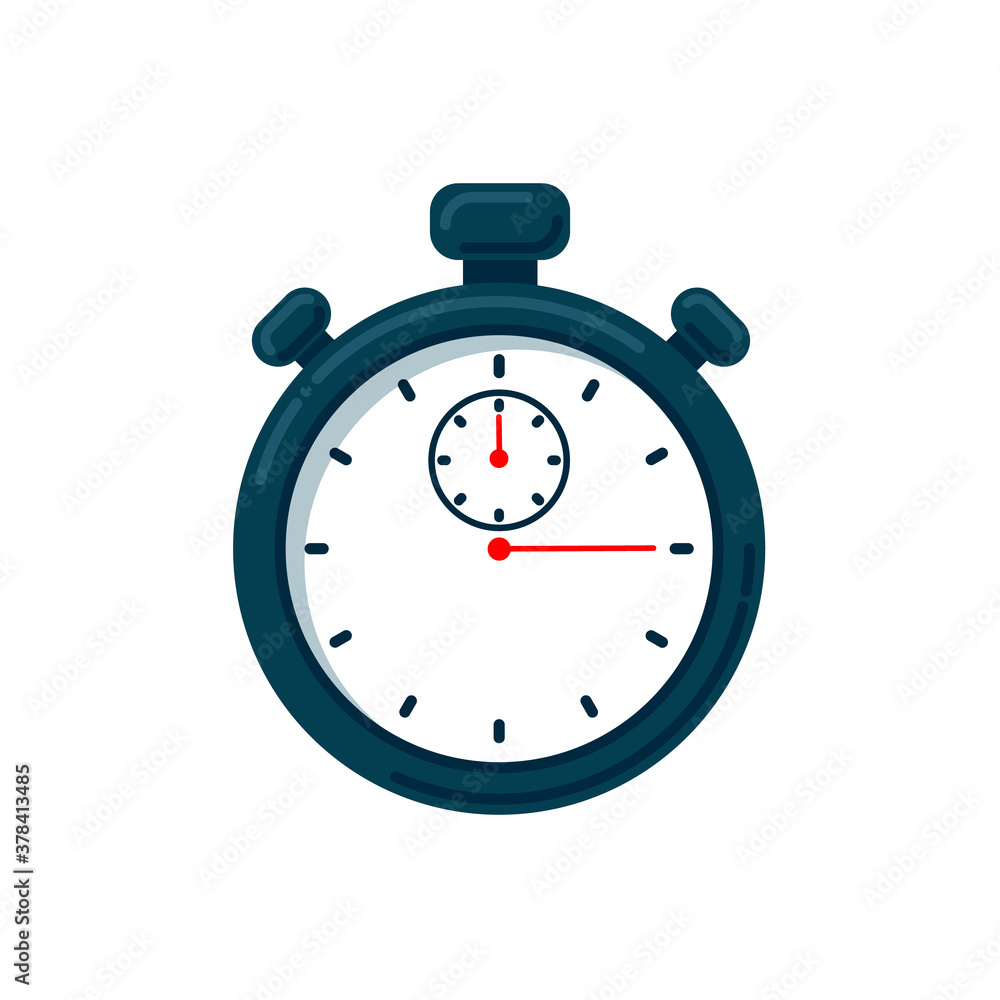 Timer icon. Vector stopwatch illustration - speed measurement tool Timer icon. Vector stopwatch illustration - speed measurement tool
