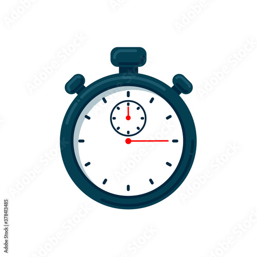 Timer icon. Vector stopwatch illustration - speed measurement tool