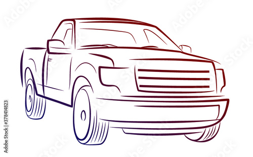 A Sketch of the full size truck.