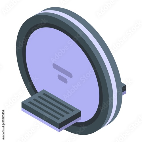 Gyro wheel icon. Isometric of gyro wheel vector icon for web design isolated on white background