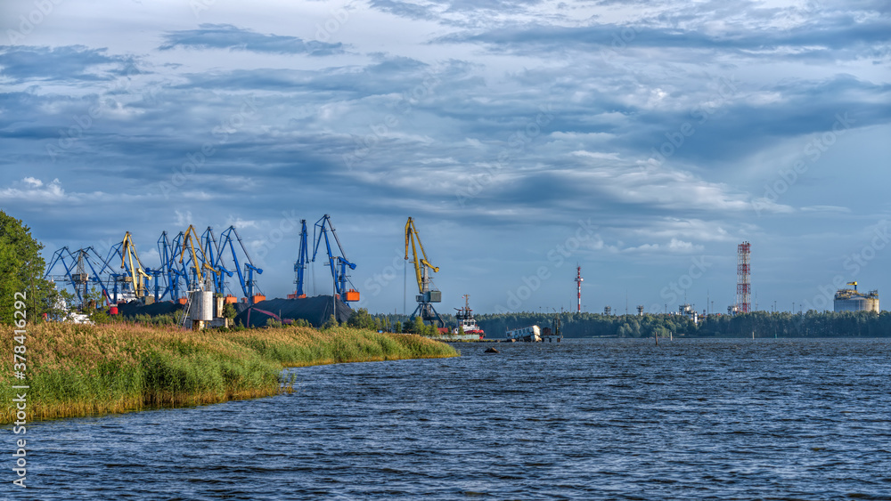 Coal handling facilities in Riga cargo port