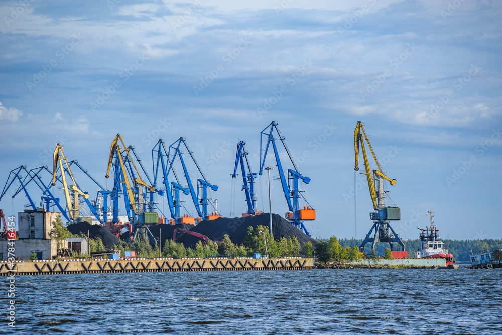 Coal handling facilities in Riga cargo port