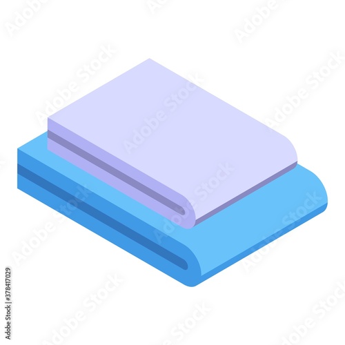 Washcloth stack icon. Isometric of washcloth stack vector icon for web design isolated on white background