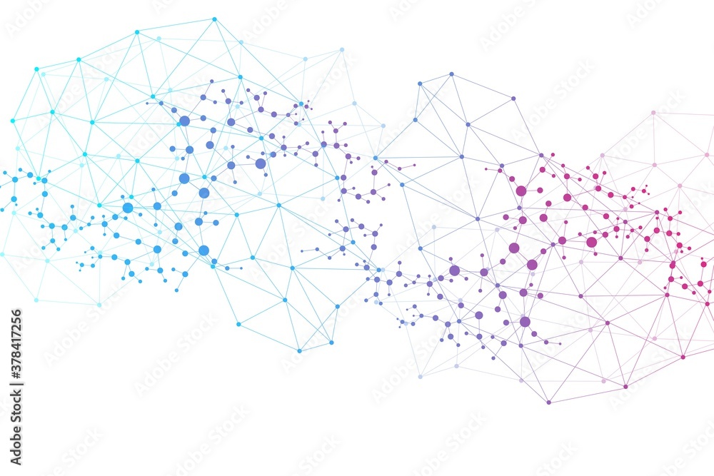 Structure molecule and communication. Dna, atom, neurons. Scientific concept for your design. Connected lines with dots. Medical, technology, chemistry, science background. illustration. Structure molecule and communication. Dna, atom, neurons. Scientific concept for your design. Connected lines with dots. Medical, technology, chemistry, science background. illustration.