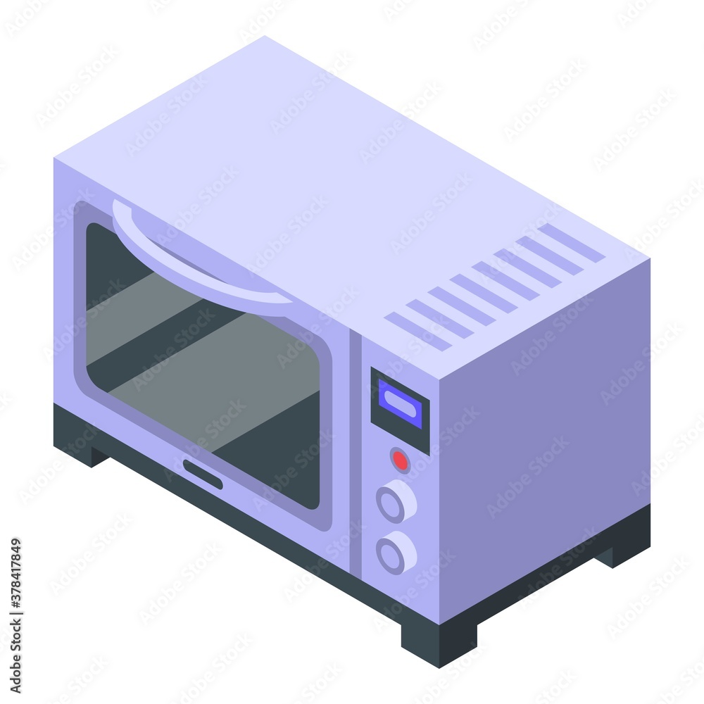 Obraz premium Convection oven icon. Isometric of convection oven vector icon for web design isolated on white background