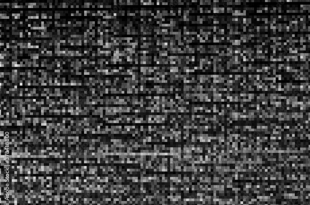 pixel-pattern-of-a-digital-glitch-abstract-black-and-white-pixel