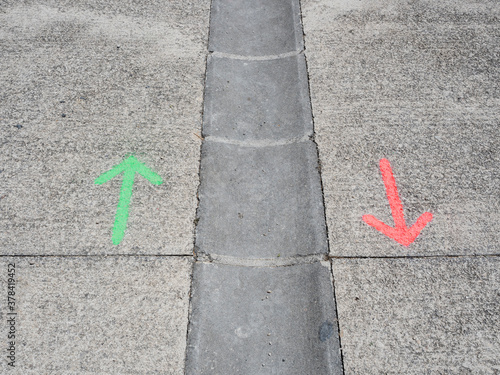 Obraz na płótnie Two directions w salonie