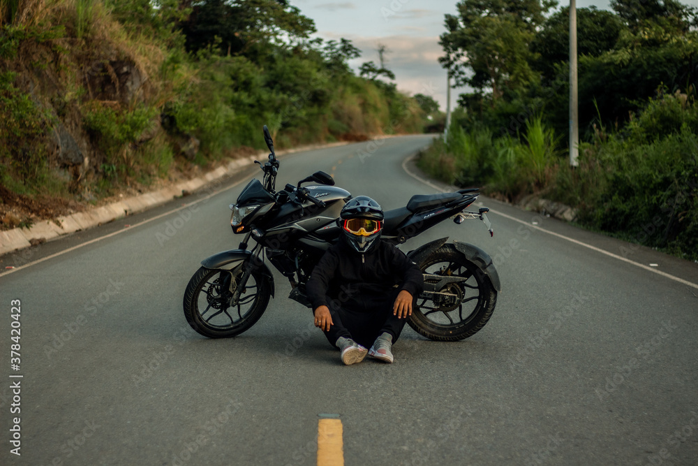 Moto en carretera