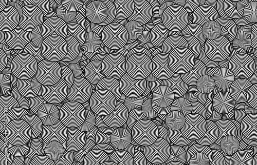 many black white circles