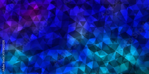 Light Multicolor vector layout with lines, triangles.