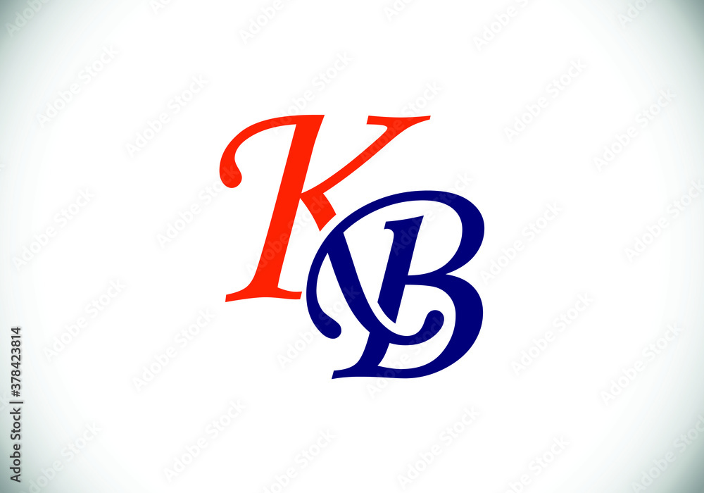 Initial Monogram Letter K B Logo Design Vector Template. K B Letter Logo Design Initial Monogram Letter K B Logo Design Vector Template. K B Letter Logo Design
