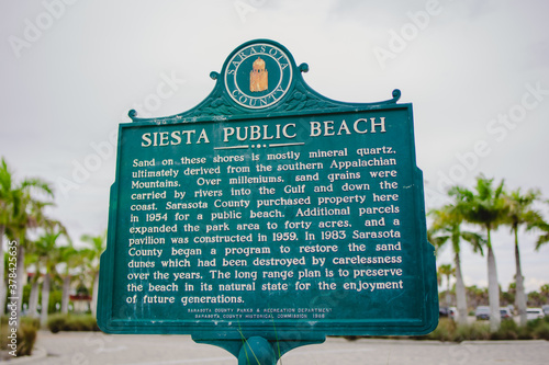 Slika na platnu siesta Key beach in Florida west coast beach in Sarasota