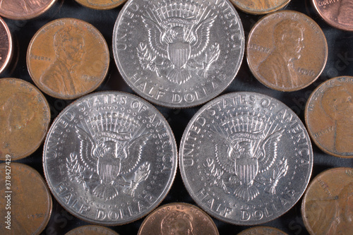 fifty cent back of coins