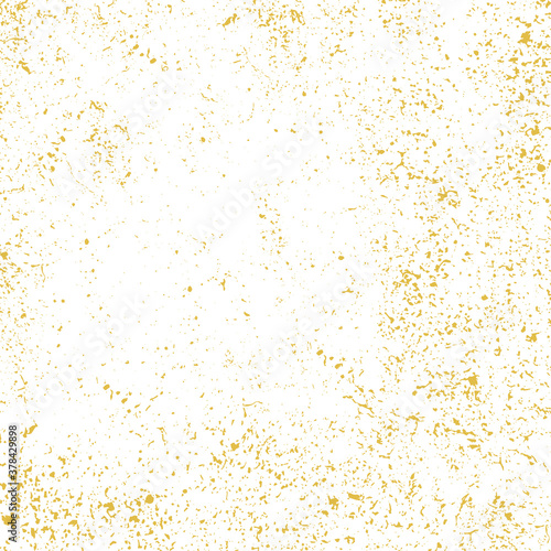 Gold glitter texture isolated on white. Golden grunge splatter. vector background
