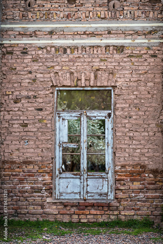 Old window on a argentinian winery. Mndoza, Argentina.
