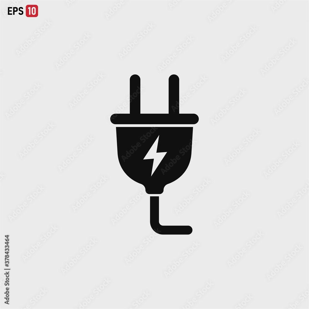 Plug icon vector . Electric Plug Plug icon vector . Electric Plug