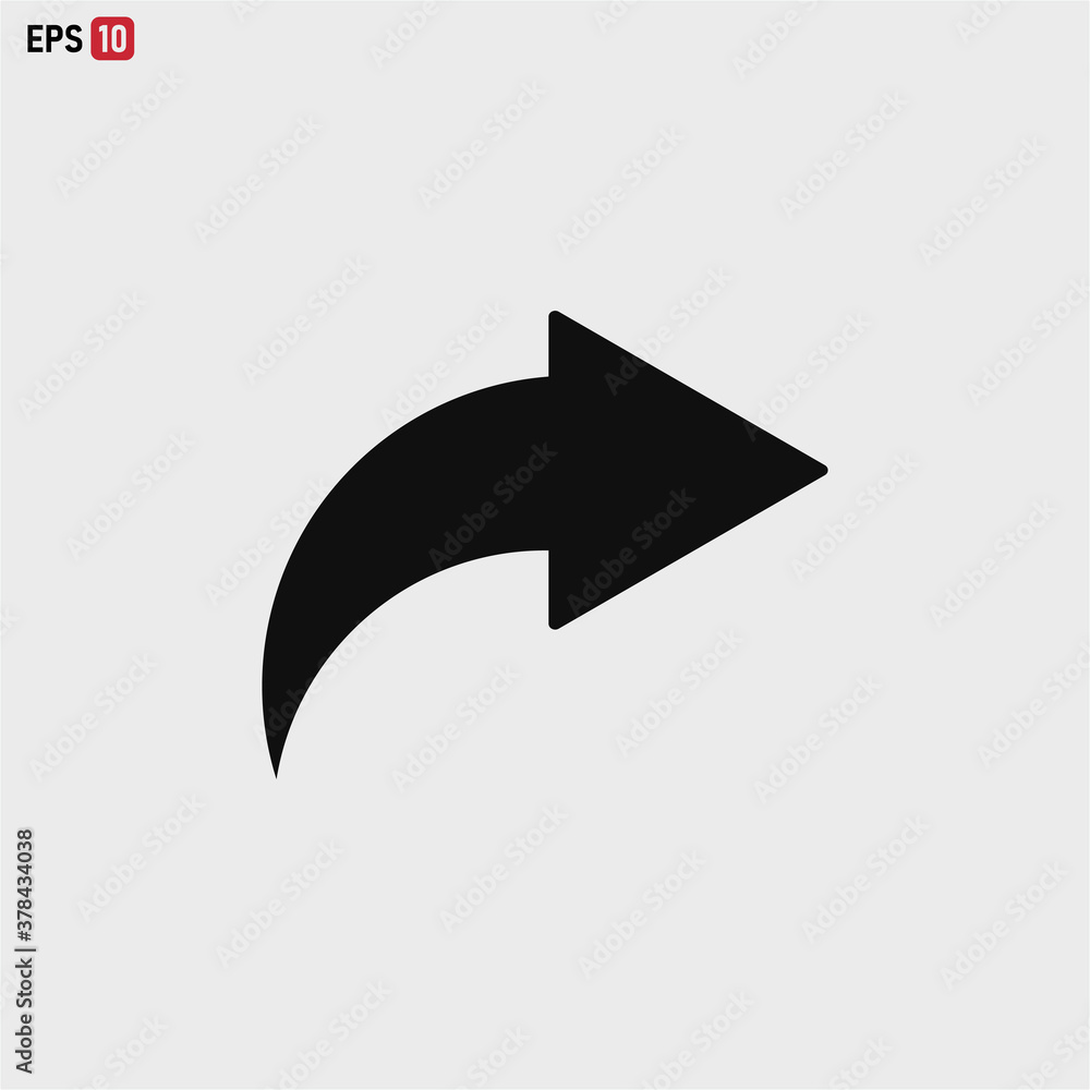Right Arrow icon vector . Arrow right sign . Next Right Arrow icon vector . Arrow right sign . Next