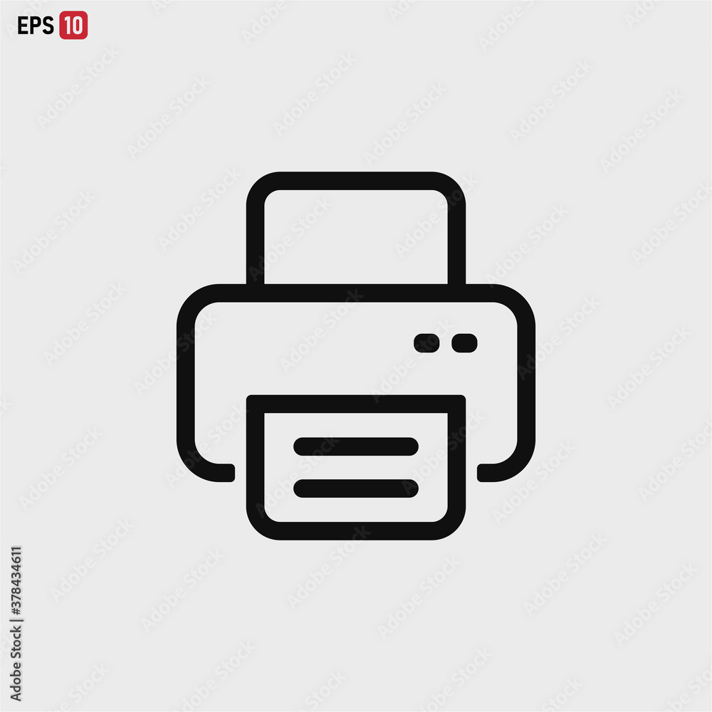 Printer icon vector . Fax sign Printer icon vector . Fax sign