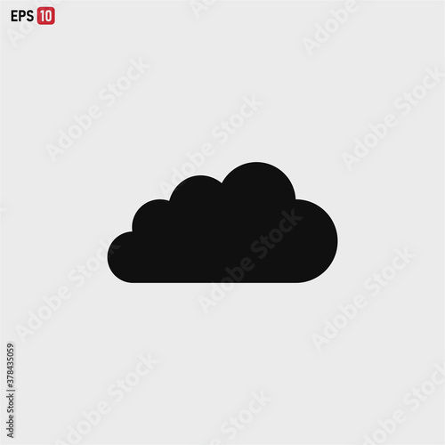 Cloud icon vector . Weather sign