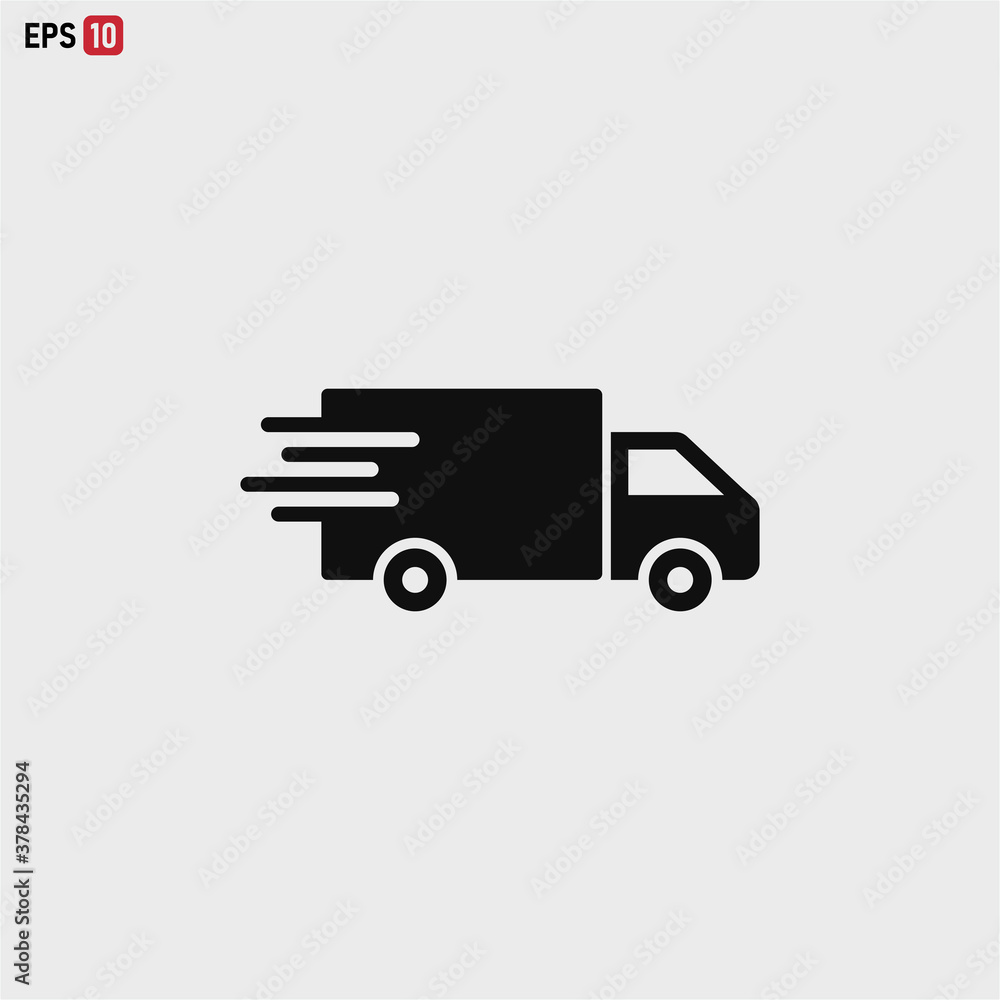 delivery truck icon vector . transportation sign delivery truck icon vector . transportation sign