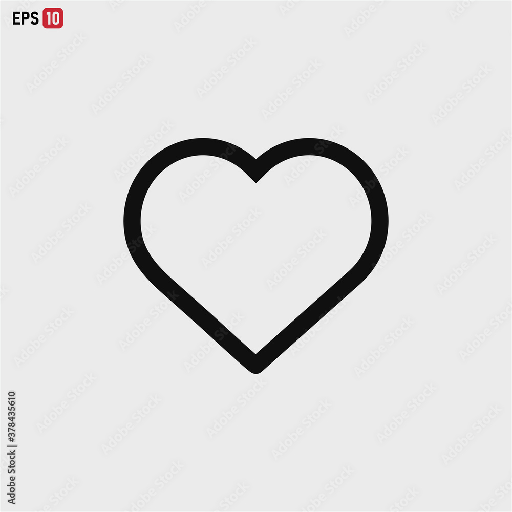 Heart icon vector . Like sign Heart icon vector . Like sign