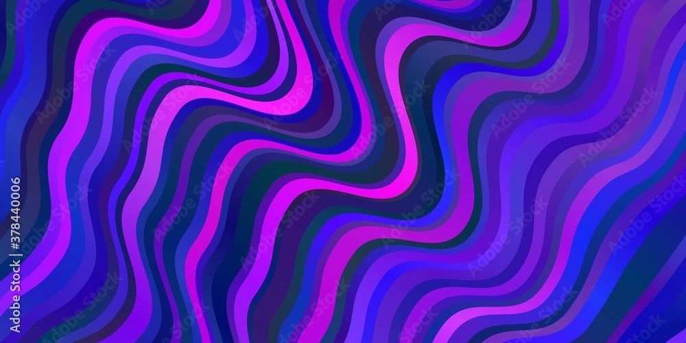 Light Pink, Blue vector pattern with wry lines. Light Pink, Blue vector pattern with wry lines.