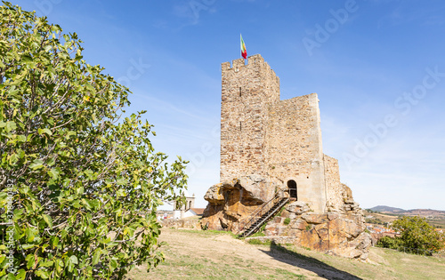 the Medieval Templar castle of Mogadouro town, district of Braganca, Tras-os-Montes, Portugal photo