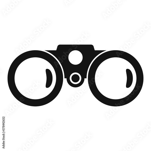 Binoculars exploration icon. Simple illustration of binoculars exploration vector icon for web design isolated on white background
