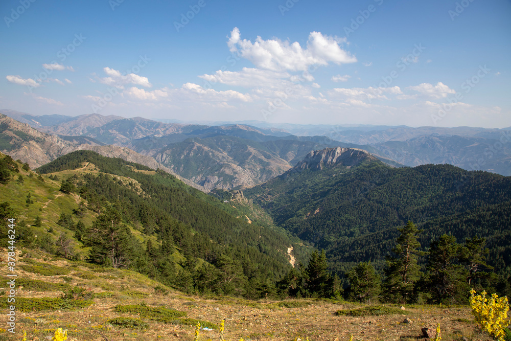 Fototapeta premium Zigana highland mountain scenery in the Black Sea region of , Gumushane, Turkey