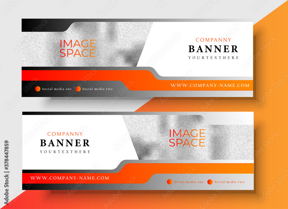 Fotografie SIMPLE modern company banner template