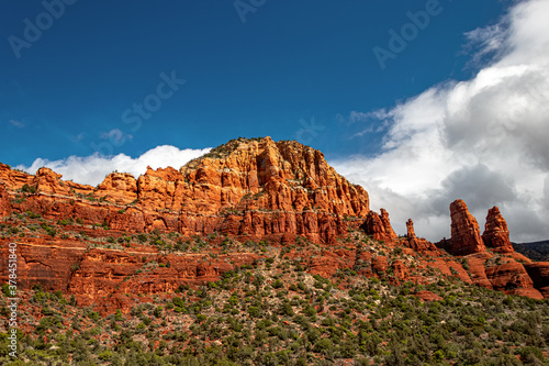 Beautiful bright desert scenery outside Sedona, AZ, USA