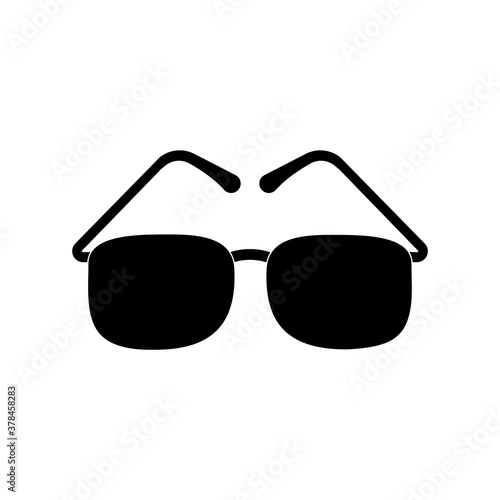 blind glasses silhouette style icon vector design