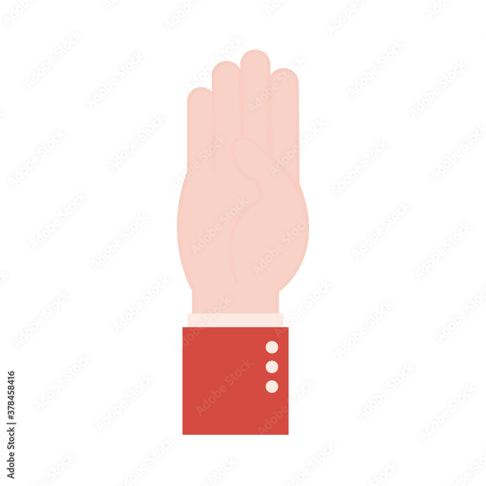 b hand sign language flat style icon vector design b hand sign language flat style icon vector design