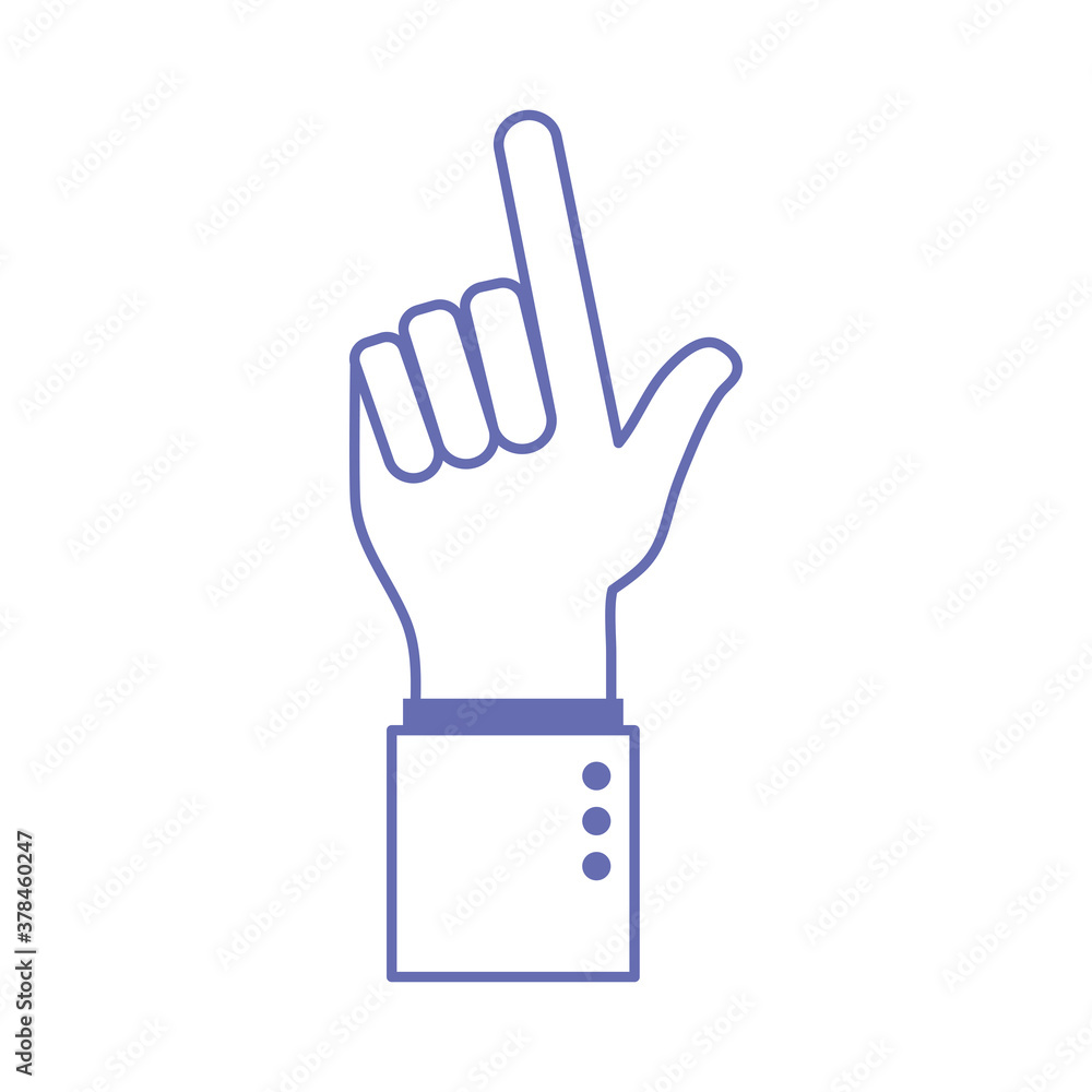 Fototapeta premium l hand sign language line and fill style icon vector design