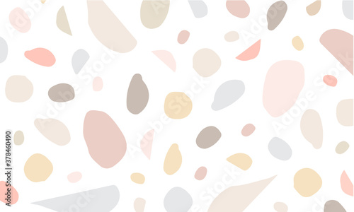 アブストラクト・ニュアンス・ブロックのパステルパターン素材

