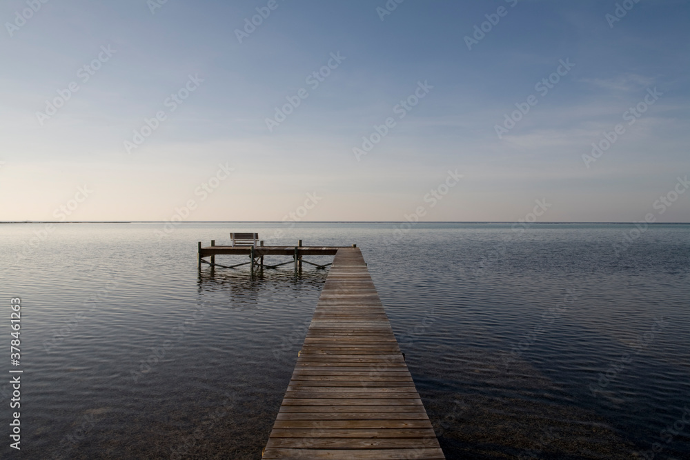 Fototapeta premium Boat Dock, Little Cayman Island