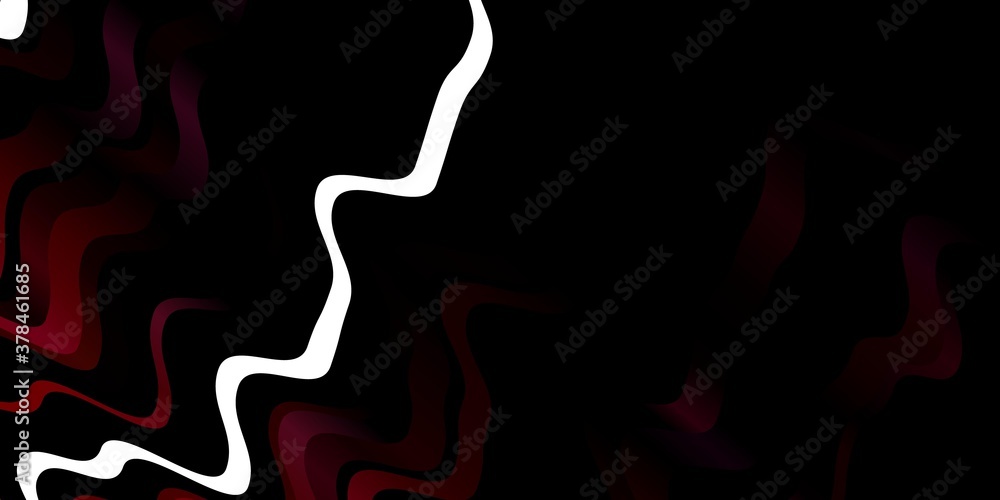 Dark Blue, Red vector template with wry lines. Illustration in halftone style with gradient curves. Pattern for business booklets, leaflets
