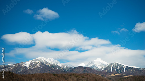 雪をかぶった冬の八ヶ岳 © Elico-Polo