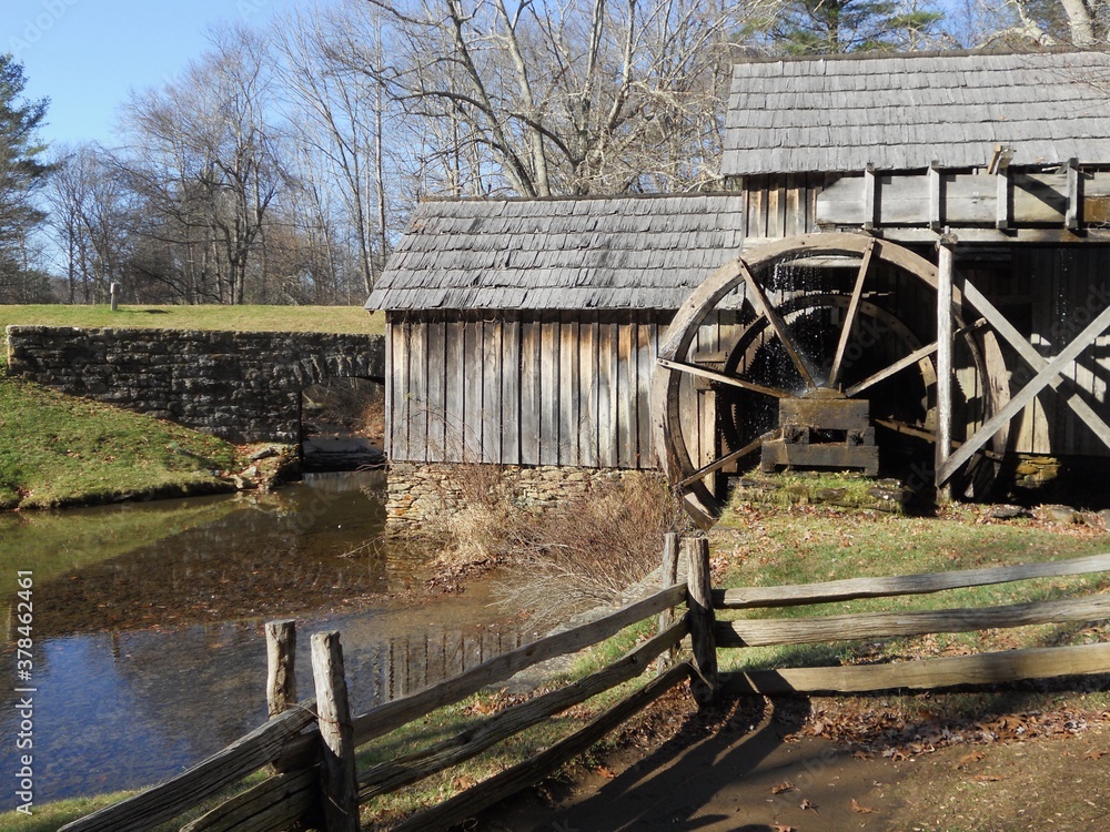 Fototapeta premium old wooden mill