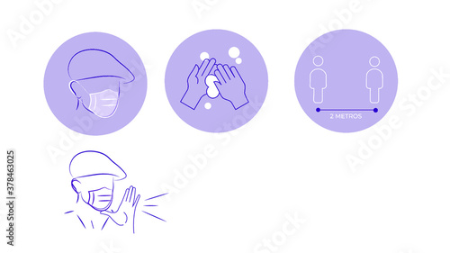 Covid iconos