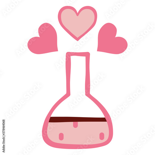 Isolated sweet fragance saint valentin holiday icon - Vector