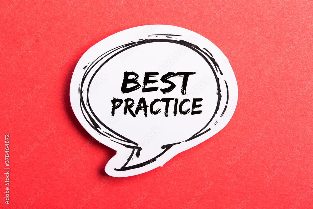 Best Practice Speech Bubble Isolated On Red Background Best Practice Speech Bubble Isolated On Red Background