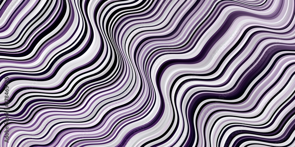 Naklejka premium Light Purple vector pattern with lines. Colorful illustration in circular style with lines. Pattern for booklets, leaflets.