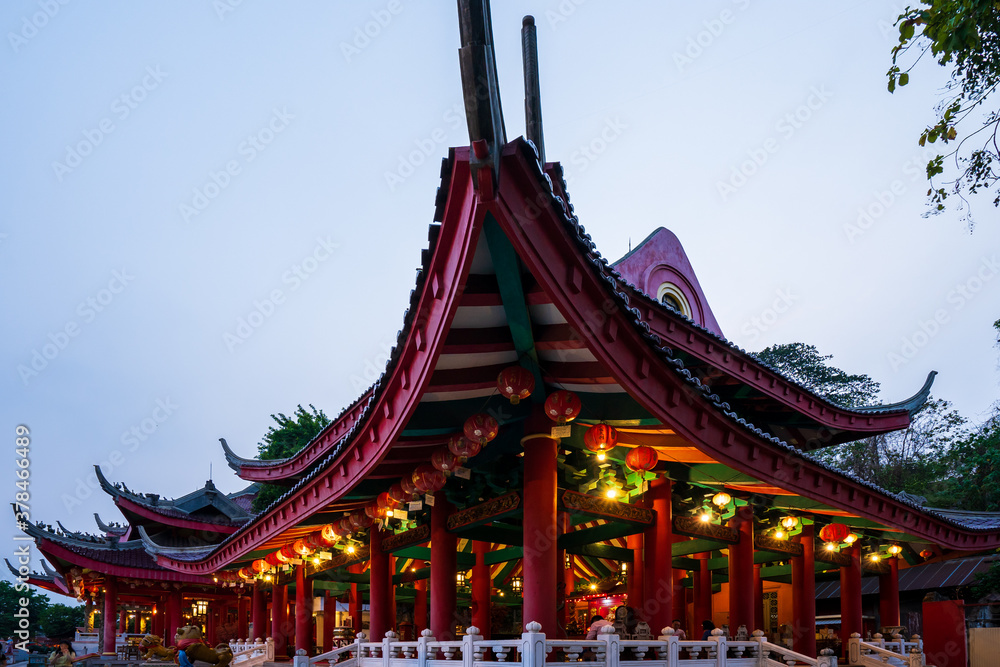 Naklejka premium Klenteng Sam Poo Kong, top tourist destination in Semarang / Indonesia