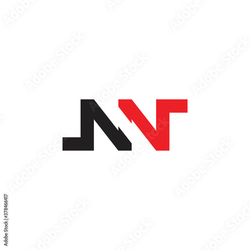 NN letter logo design vector