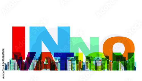 Innovation flat design creativity  Modern design Idea and Concept Vector illustration.