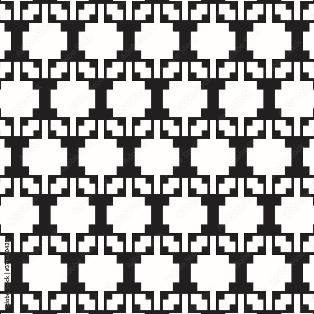 Abstract black geometric of rectangle and square pattern on white background.