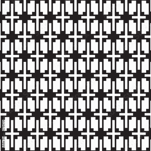 Abstract black geometric of rectangle and square pattern on white background.